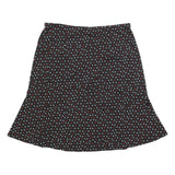BIAGGINI Womens Black Polka Dot Flare Knee Length Polyester Blend Skirt 2XL