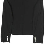 LAUREN RALPH LAUREN Womens Black Classic Cotton Jacket UK 6 Button Blazer