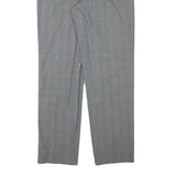 LEE Mens Grey Cotton Blend Regular Straight Trousers W32 L32 Classic Zip Closure