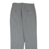 LEE Mens Grey Cotton Blend Regular Straight Trousers W32 L32 Classic Zip Closure