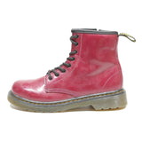 DR MARTENS 1460 Girls Lace-Up Boots Red Leather UK 2.5 Durable Comfortable