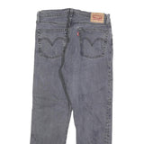 LEVI'S 501 Womens Jeans Grey Regular Straight Denim Raw W30 L26 Button Cotton
