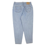 LEVI'S 550 Womens Regular Fit Blue Denim Light Wash Jeans W36 L30 Classic Zip