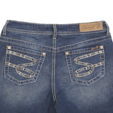 7 FOR ALL MANKIND Womens Denim Blue Shorts S W28 Casual Cotton Summer