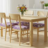 Anyseat Purple Floral Pattern Print Chair Cover – Stretch Washable Removable Seat Cover for Dining & Kitchen