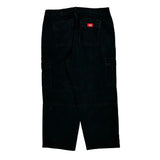 Dickies Cargo Trousers - 35W 30L Black Cotton