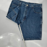 Wrangler Carpenter Shorts - 38W 9L Blue Cotton