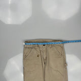 Carhartt Carpenter Trousers - 32W 31L Beige Cotton