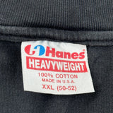 Colorado Rockies Hanes Single Stitch T-Shirt - 2XL Black Cotton