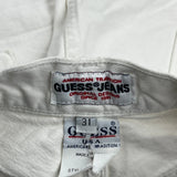 Guess Denim Shorts - 30W US 6 White Cotton