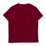 Ralph Lauren T-Shirt - XL Burgundy Cotton