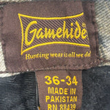 Gamehide Camo Cargo Trousers - 32W 34L Khaki Cotton