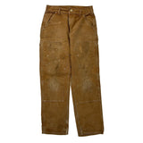Carhartt Double Knee Carpenter Trousers - 30W 32L Brown Cotton