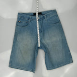 Southpole Denim Shorts - 36W 12L Light Wash Cotton