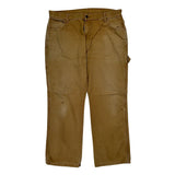 Dickies Carpenter Trousers - 36W 30L Brown Cotton