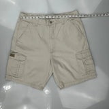 Wrangler Cargo Shorts - 36W 9L Beige Cotton