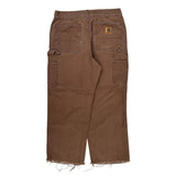 Carhartt Double Knee Carpenter Pants - 32W 27L Brown Cotton