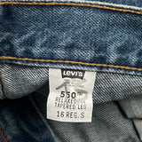 Levis Jeans - 32W US 8 Blue Cotton