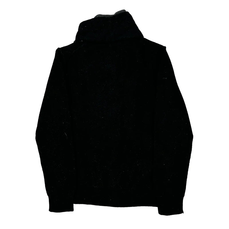 Armani Exchange Zip Up - Medium Black Merino Wool