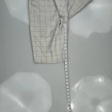 Quiksilver Checked Chino Shorts - 30W 10L White Cotton