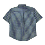 Age 8-10 Ralph Lauren Checked Short Sleeve Shirt - Small Blue Cotton
