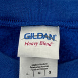 Columbus Wildcats Gildan Football Sweatshirt - Large Blue Cotton Blend