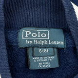 Age 6-7 Polo By Ralph Lauren Graphic Zip Up - Small Blue Cotton