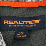 Realtree Camo Hoodie - Large Green Cotton
