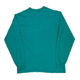 90S Blank Hanes Long Sleeve T-Shirt - XL Green Cotton