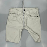 True Religion Shorts - 38W 12L Cream Cotton