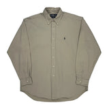 Blake Ralph Lauren Shirt - Large Beige Cotton