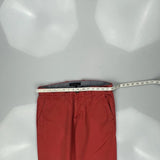 Tommy Hilfiger Chinos - 32W 30L Red Cotton