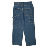 Unbranded Double Knee Carpenter Pants - 34W 31L Blue Cotton