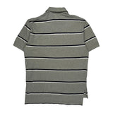 Polo By Ralph Lauren Striped Polo Shirt - Medium Black Cotton