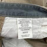 Wrangler Cargo Trousers - 36W 32L Khaki Cotton