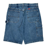 Wrangler Carpenter Shorts - 32W 10L Blue Cotton