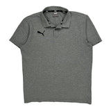 Puma Polo Shirt - Medium Grey Cotton