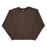 Fruit Of The Loom Sweatshirt - XL Brown Cotton