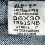 Dickies Carpenter Jeans - 34W 30L Blue Cotton