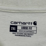 Carhartt T-Shirt - 2XL Cream Cotton