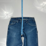 Dickies Double Knee Carpenter Jeans - 32W 32L Blue Cotton