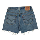 Levis Denim Shorts - 28W UK 8 Blue Cotton