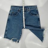 Wrangler Denim Shorts - 32W 10L Blue Cotton