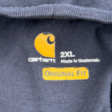 Carhartt Long Sleeve T-Shirt - 2XL Navy Cotton