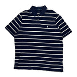 Polo By Ralph Lauren Striped Polo Shirt - XL Navy Cotton