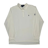 Polo By Ralph Lauren Polo Shirt - 2XL White Cotton