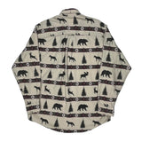 Rugged Outdoorwear Woolrich Patterned Shirt - Large Beige Cotton