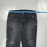 Dickies Carpenter Trousers - 38W 29L Black Cotton