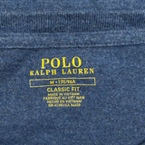 Polo By Ralph Lauren Long Sleeve T-Shirt - Medium Blue Cotton