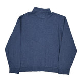 Polo By Ralph Lauren 1/4 Zip - XL Blue Cotton Blend
